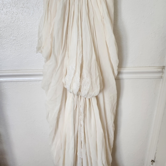 CUSTOM Wedding Gown 2 Whimsical Lace Applicae Flowy - Picture 10 of 16